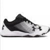 New Under Armour Mens UA Yard Low Trainer Size 10.5 Black/White