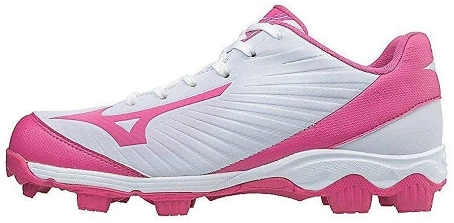 New Mizuno Wmn 9, 9-Spike Advanced Finch FranchisePink/White Softball Cleat 3 New Mizuno Wmn 9, 9-Spike Advanced Finch FranchisePink/White Softball Cleat