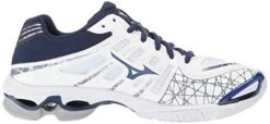 New Mizuno Women 9 Wave Voltage Indoor Court Volleyball Shoe Navy/White/Silvr -Deals Baseball Store 00511 6897a22d 6cd2 4eca a2d1 89704de5fece