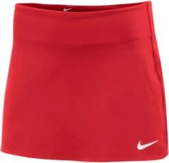 New Nike Women's Court Power Spin Tennis Skirt Red/White Medium
