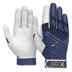 JAX Batting Gloves Pro Model Adult Batting Gloves (Deep Blue)