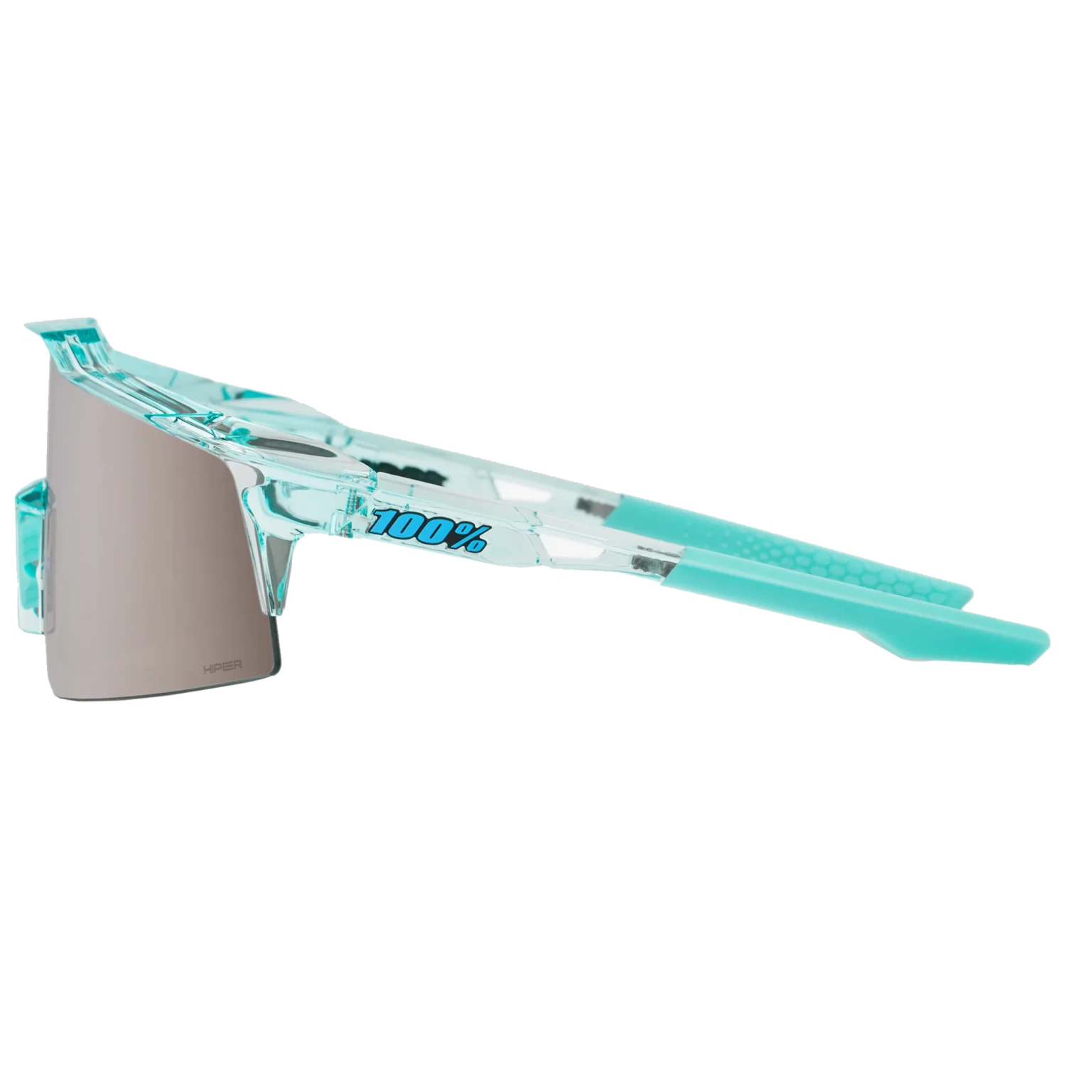 100% Speedcraft SL Performance Vented Baseball Sport Sunglasses (Polished Translucent Mint-Hiper Silver Mirror) 4 100% Speedcraft SL Performance Vented Baseball Sport Sunglasses (Polished Translucent Mint-Hiper Silver Mirror) - Image 3
