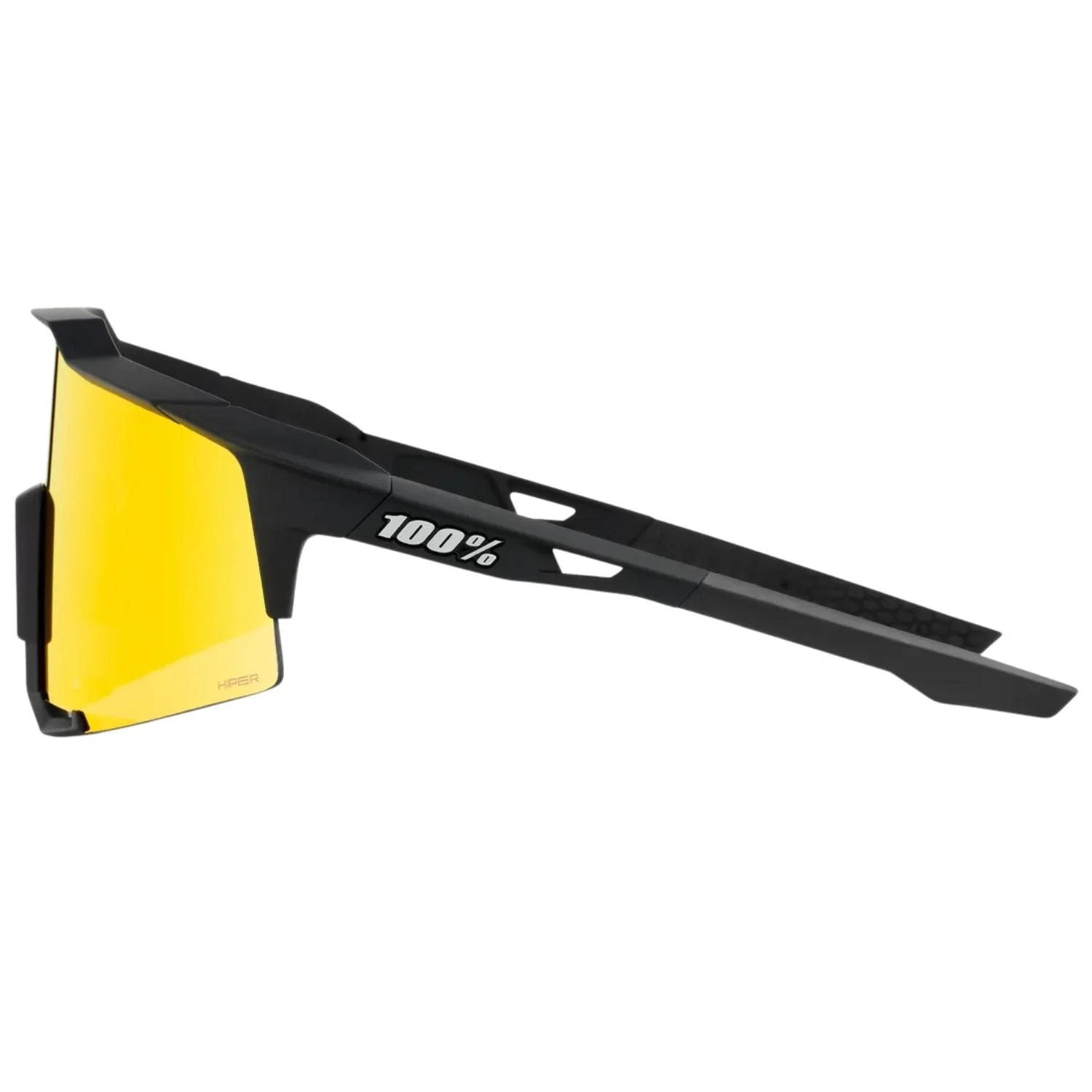 100% Speedcraft Sport Performance Baseball Sunglasses HD Interchangeable Lens (Soft Tact Black - Red Multilayer Mirror Lens) 5 100% Speedcraft Sport Performance Baseball Sunglasses HD Interchangeable Lens (Soft Tact Black - Red Multilayer Mirror Lens) - Image 3