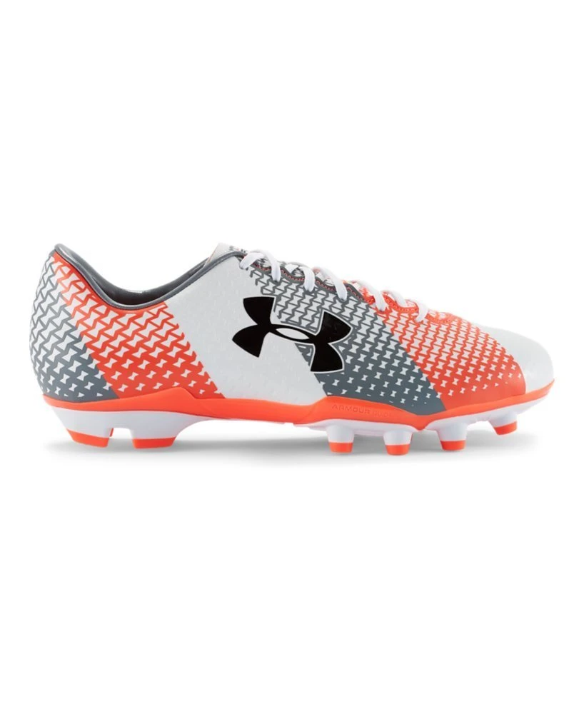 New Under Armour CF Force FG Size Men 11.5 Wht/Orange Molded Soccer Cleat 3 New Under Armour CF Force FG Size Men 11.5 Wht/Orange Molded Soccer Cleat
