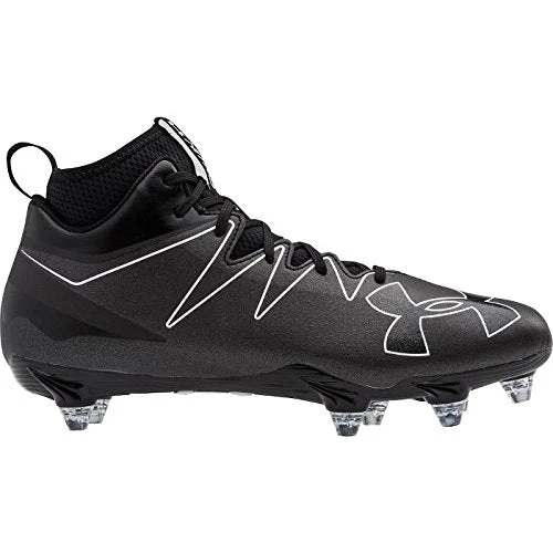 New Under Armour Nitro Mid D Men's Football Cleats Size11.5 Black/White 3 New Under Armour Nitro Mid D Men's Football Cleats Size11.5 Black/White