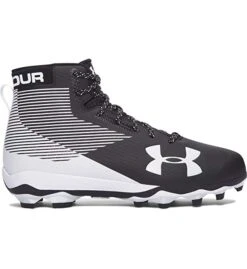 New Under Armour Hammer MC Molded Football Cleats Blk/Wht Men's 11.5