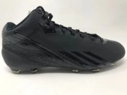 New Adidas Adizero 5 Star 2.0 Mid Mens 11 Football Molded Cleats Black/Black