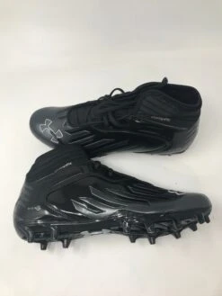 New Under Armour Nitro Diablo MC Compfit Football Cleat Mens 9 Blk/Blk