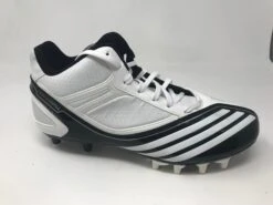 New Adidas Men's Size 8.5 Scorch Thrill Superfly Mid Football Cleat Black/White