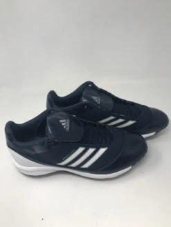 New Adidas Men's Size 9 Excel 365 Metal Low Baseball Cleat Nvy/White
