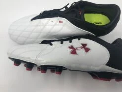 New Other Under Armour Striker II FG Football Molded Cleats Men's 13 Wht/Blk/Rd
