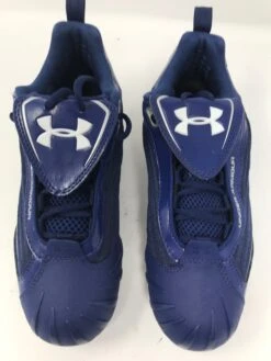 New Under Armour UA Laser II Steal Softball Cleat Womens Size 7 Blue/White