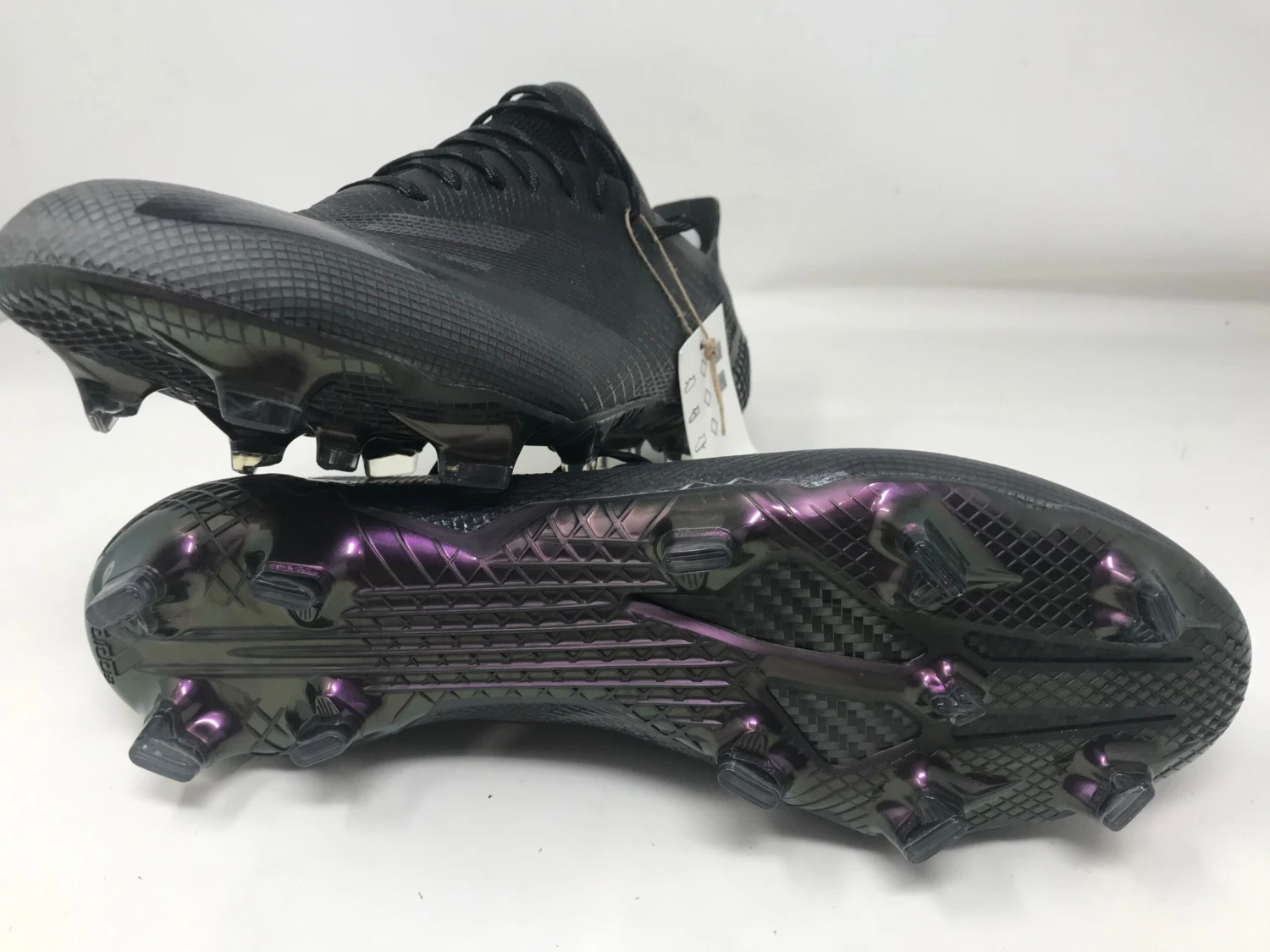 New Adidas Men's X Ghosted.1 Firm Ground Soccer Shoe 9.5 Black/Purple 4 New Adidas Men's X Ghosted.1 Firm Ground Soccer Shoe 9.5 Black/Purple - Image 2
