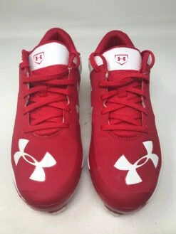 Used Under Armour Men's 6.5 Yard Low ST Red/White Baseball Metal Cleats