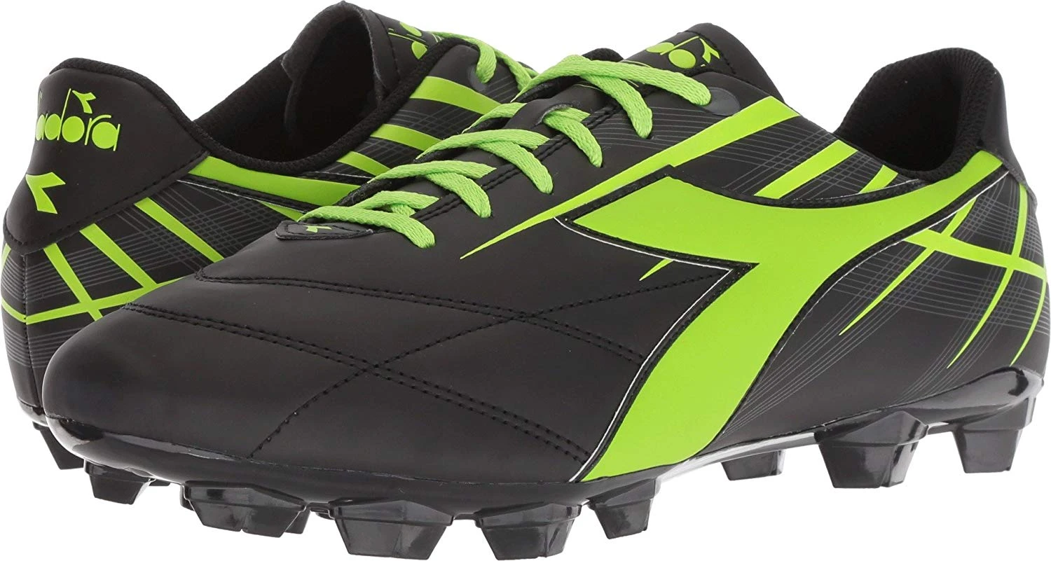 New Diadora Forte MD LPU Women's 10 Soccer Molded Cleats Black/Lime 3 New Diadora Forte MD LPU Women's 10 Soccer Molded Cleats Black/Lime