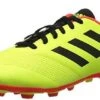 New Adidas Originals Kids' 11.5K Predator 18.4 FxG J Soccer Shoe Yellow/Black/Org