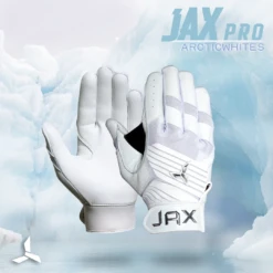 JAX Batting Gloves Pro Model Adult Batting Gloves (Arctic White) 12 JAX Batting Gloves Pro Model Adult Batting Gloves (Arctic White) -Deals Baseball Store 3 Jax pro model adult batting gloves left hand swing arctic white