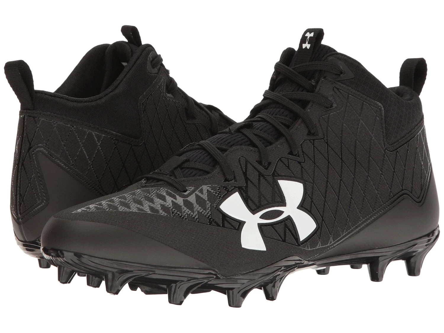 New Under Armour Nitro Select Mid MC Molded Football Cleat Mens Size 15 Blk/Wht 3 New Under Armour Nitro Select Mid MC Molded Football Cleat Mens Size 15 Blk/Wht