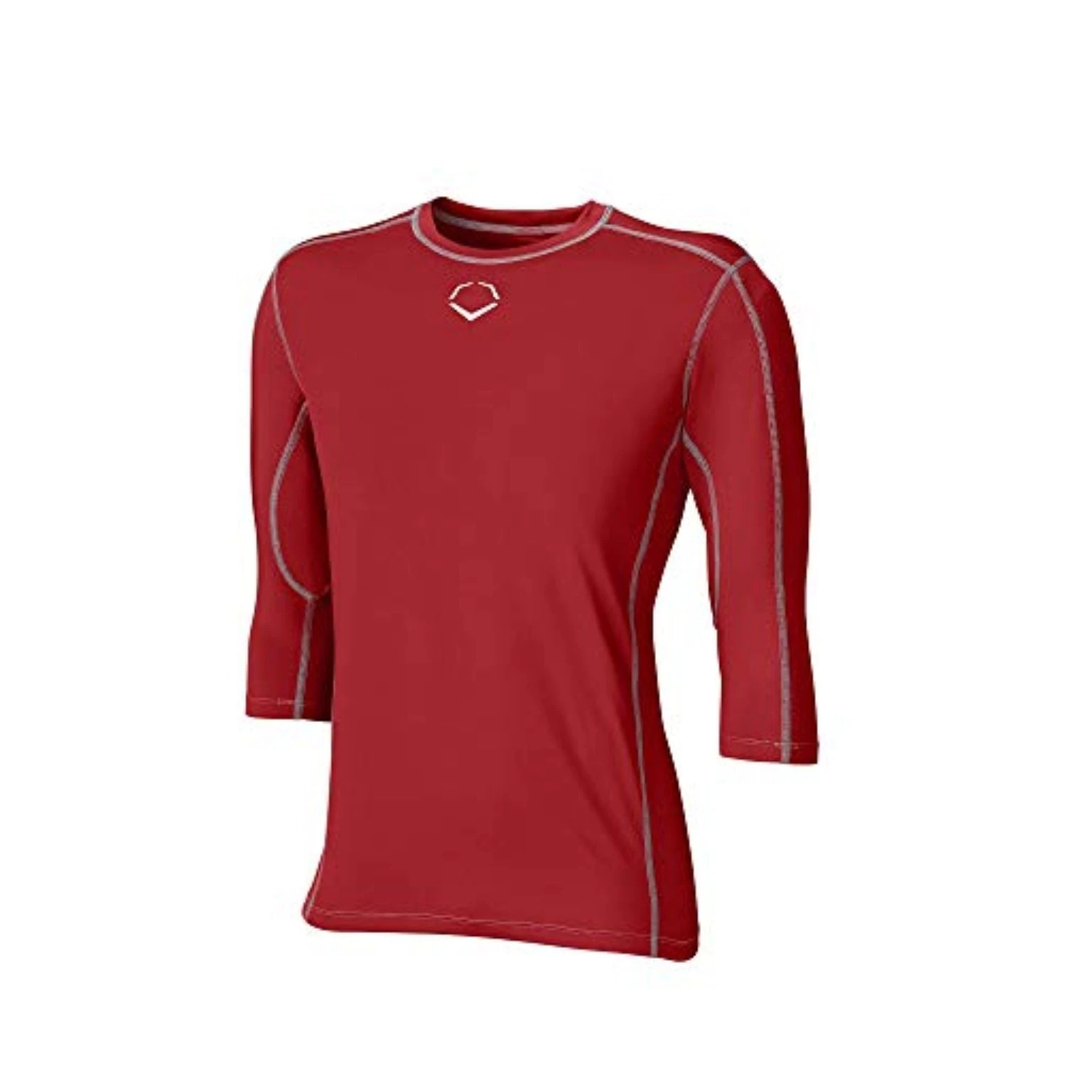 EvoShield Pro Team Baseball Youth Boy's Mid Sleeve Workout Tee Shirt (Scarlet) 3 EvoShield Pro Team Baseball Youth Boy's Mid Sleeve Workout Tee Shirt (Scarlet)
