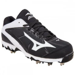 New Mizuno 9 Spike Swift 4 320510 Size Womens 9 Softball Cleat Black/White