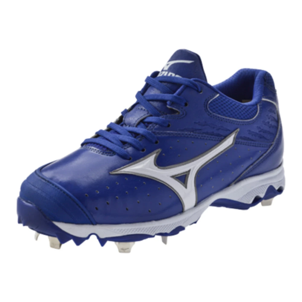 New Mizuno Women's 9-Spike Sweep Metal Softball Cleats 10 Royal/White 3 New Mizuno Women's 9-Spike Sweep Metal Softball Cleats 10 Royal/White