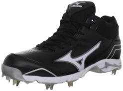 New Mizuno Advanced Classic 7 Low 320431 Mens 9.5 Baseball Cleats Black/White