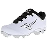 New Mizuno Finch Elite Switch 320455 Softball Cleats Women 11.5 White/Blk Molded