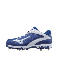 New Mizuno 9 Spike Swift 4 Size Womens 8 Softball Cleat Royal/White