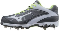New Mizuno 9 Spike Swift 4 Size Womens 9.5 Softball Cleat Grey/White