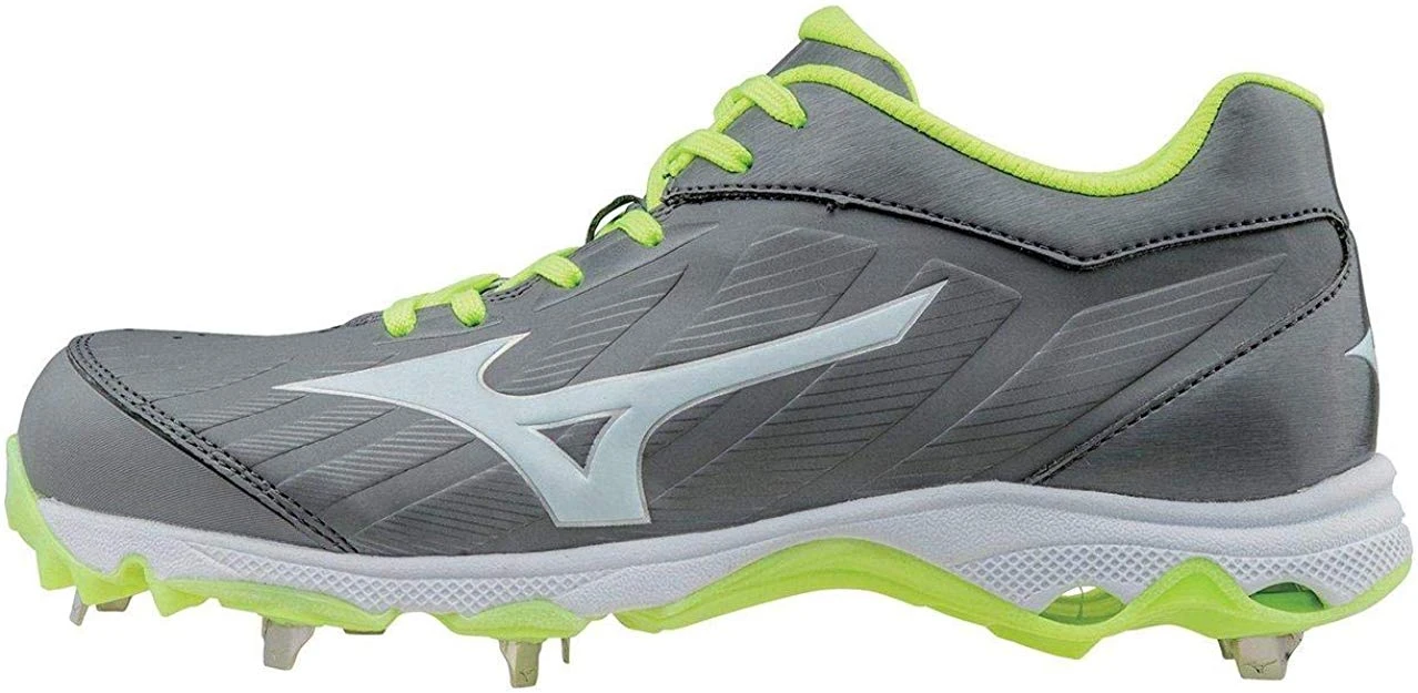 New Mizuno Women's 9-Spike Advanced Sweep 3 Metal Softball Cleats 8.5 Grey/White 3 New Mizuno Women's 9-Spike Advanced Sweep 3 Metal Softball Cleats 8.5 Grey/White