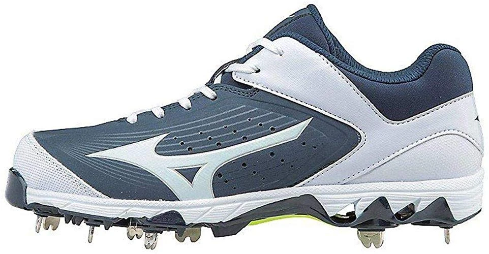New Mizuno Wmn's 11 9-Spike Swift 5 Molded Baseball Cleat Shoe Navy/White 3 New Mizuno Wmn's 11 9-Spike Swift 5 Molded Baseball Cleat Shoe Navy/White