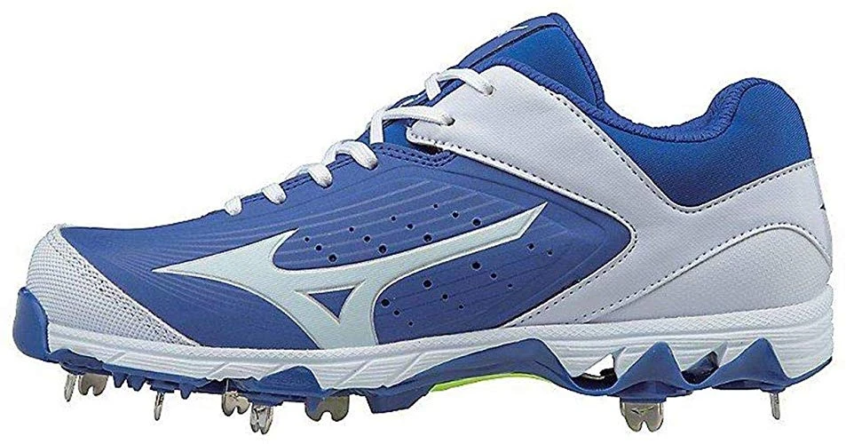 New Mizuno Wmn's 7 9-Spike Swift 5 Molded Baseball Cleat Shoe Royal/White 3 New Mizuno Wmn's 7 9-Spike Swift 5 Molded Baseball Cleat Shoe Royal/White