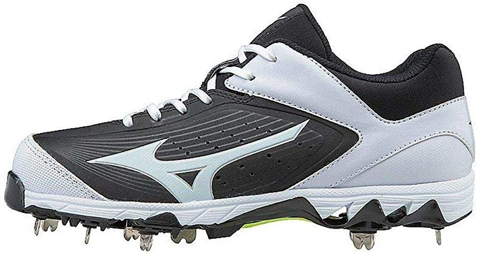New Mizuno Wmn's 6 9-Spike Swift 5 Molded Baseball Cleat Shoe Black/White 3 New Mizuno Wmn's 6 9-Spike Swift 5 Molded Baseball Cleat Shoe Black/White