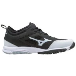 New Mizuno Player's Trainer 2 Softball Cleats Women 10 Black/Whit Molded