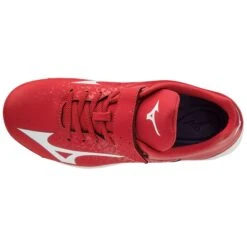 Mizuno Select Nine Junior Youth Low Molded Baseball Cleats (Red/White) 10 Mizuno Select Nine Junior Youth Low Molded Baseball Cleats (Red/White) -Deals Baseball Store 320581 1000 04