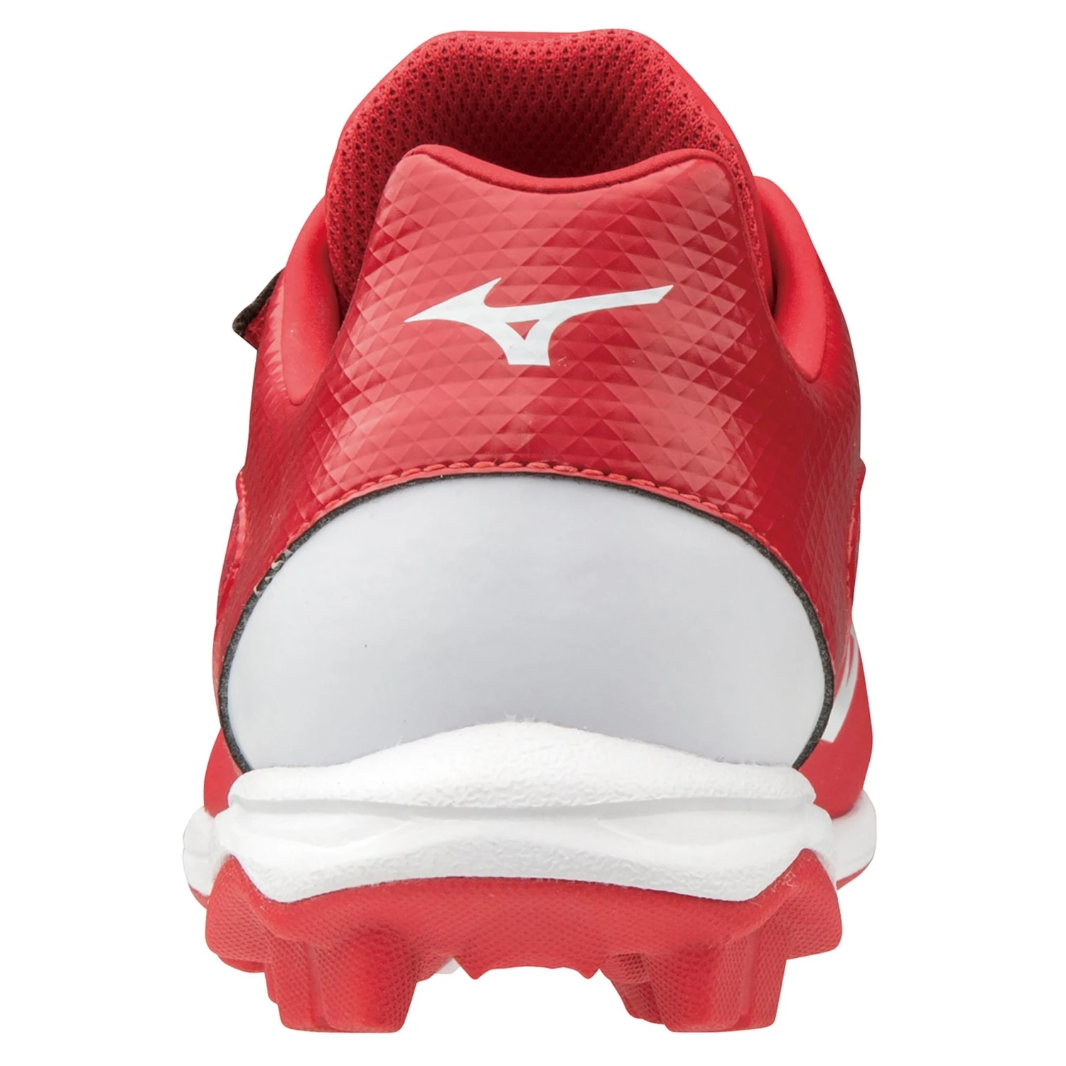 Mizuno Select Nine Junior Youth Low Molded Baseball Cleats (Red/White) 4 Mizuno Select Nine Junior Youth Low Molded Baseball Cleats (Red/White) - Image 2