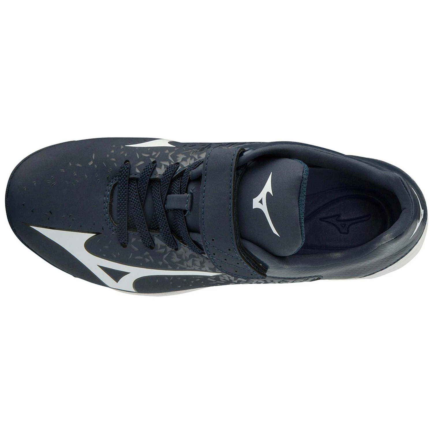 Mizuno Select Nine Junior Youth Low Molded Baseball Cleats (Navy/White) 5 Mizuno Select Nine Junior Youth Low Molded Baseball Cleats (Navy/White) - Image 3