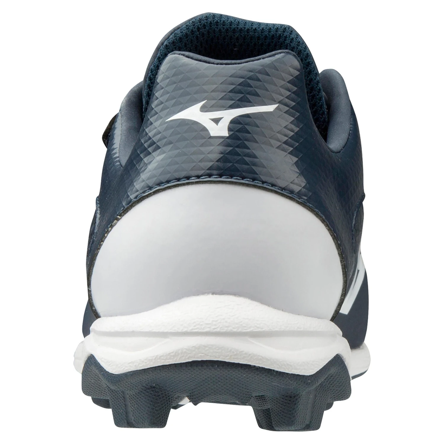 Mizuno Select Nine Junior Youth Low Molded Baseball Cleats (Navy/White) 4 Mizuno Select Nine Junior Youth Low Molded Baseball Cleats (Navy/White) - Image 2