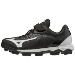 Mizuno Select Nine Junior Youth Low Molded Baseball Cleats (Black/White) 13 Mizuno Select Nine Junior Youth Low Molded Baseball Cleats (Black/White) -Deals Baseball Store 320581 9000