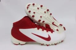 New Nike Alpha Speed TD Mens 10.5 Football Molded Cleats 442244 White/Red