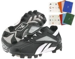 New Reebok Big Kid Jr 6.5 Vero Trade Low Baseball Cleat Black/White