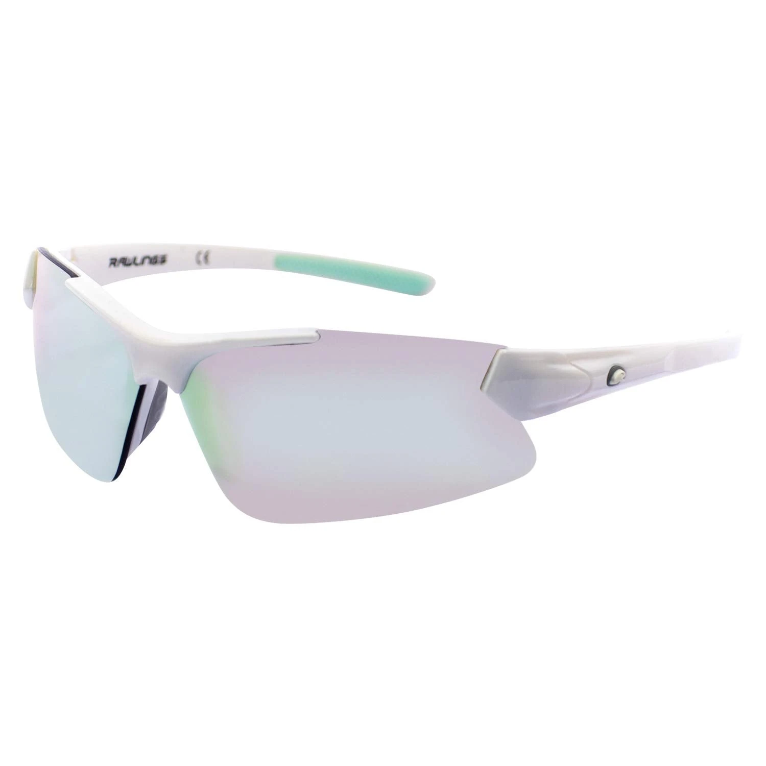 RAWLINGS Youth Sports Baseball Sunglasses Durable 100% UV Poly Lens, Shielded Lens (White/Mint) 3 RAWLINGS Youth Sports Baseball Sunglasses Durable 100% UV Poly Lens, Shielded Lens (White/Mint)