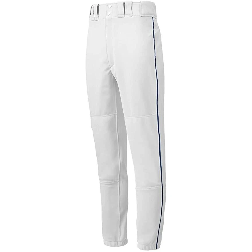 Mizuno Premier Piped Mens Baseball Pants (White/Navy) 3 Mizuno Premier Piped Mens Baseball Pants (White/Navy)