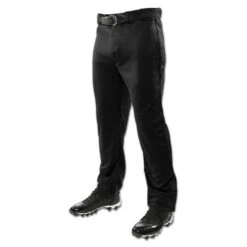 Champro Triple Crown Open Bottom Adult Baseball Pants (Black)