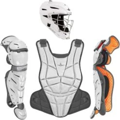 All-Star AFx Series Fastpitch Softball Catcher's Package (White/Graphite)