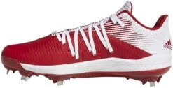 New Adidas Men's Afterburner 6 Sneaker Baseball Cleats Size 12.5 Red/White