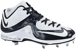 New Nike Air Max MVP Elite 3/4 Blk/Wht Sz 8.5 Baseball Cleats