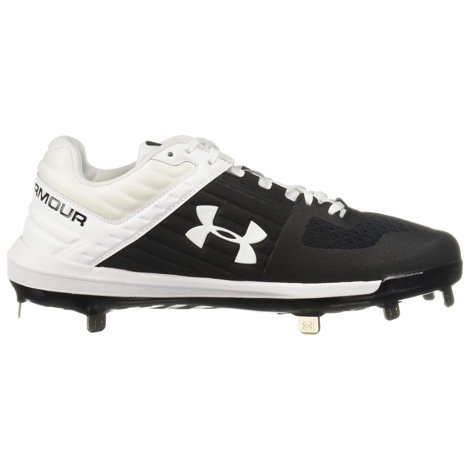 Under Armour Yard Low Men's Baseball Metal Cleats Spikes (Black/White) 8 Under Armour Yard Low Men's Baseball Metal Cleats Spikes (Black/White) - Image 6