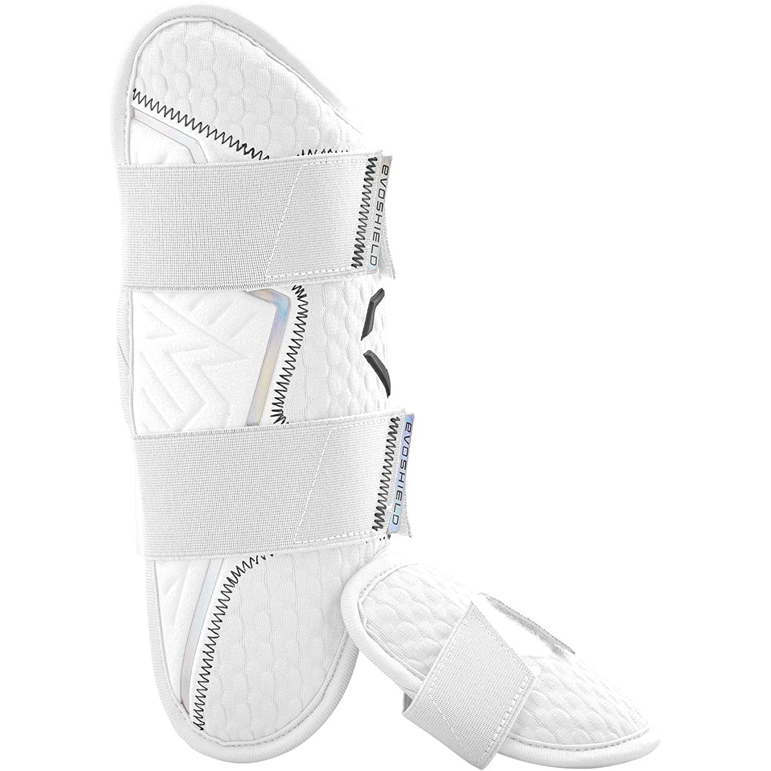 Evoshield PRO-SRZ 2.0 Left Handed Batter's Baseball Softball Leg Guard, White 6 Evoshield PRO-SRZ 2.0 Left Handed Batter's Baseball Softball Leg Guard, White - Image 4