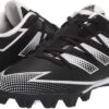 Under Armour New Adidas Afterburner 7 Md K Cleats Baseball Yth Sz 3 K Blk/Wht